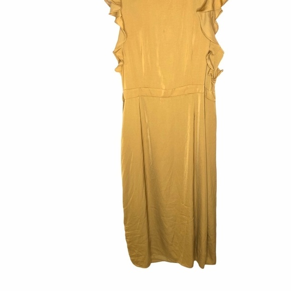 Who What Wear Gold Wrap Dress NWT - Picture 6 of 10
